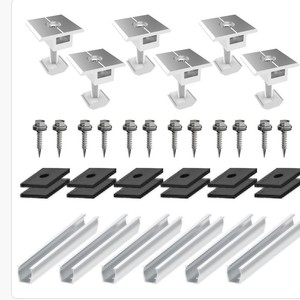 Rail en U de 20 cm galvanisé à chaud pour support de montage solaire pour installation de panneaux photovoltaïques - Product Image 3