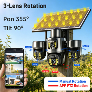 กล้องวงจรปิด <span class=keywords><strong>YOOSEE</strong></span> 4G AOV Solar รุ่นใหม่ พร้อมแผงโซลาร์เซลล์ ความละเอียดสูงแบบ HD 3 เลนส์ สำหรับระบบรักษาความปลอดภัยภายในบ้าน - Product Image 5