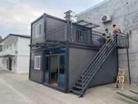Villa Modulaire Préfabriquée Haut de Gamme 20 pieds, Portable, Luxe Moderne, Mini-Villa Démontable, Conteneur Plat, École, Appartement