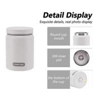 Bocal alimentaire isotherme sous vide en acier inoxydable 304, boîte à lunch thermique 12H, 300-470 ml, anti-fuite pour soupes chaudes ou froides, bureau, voyage, camping