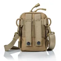 Sac de taille tactique Molle en polyester, pochette utilitaire avec fermeture éclair, imperméable, pour randonnée et camping en extérieur