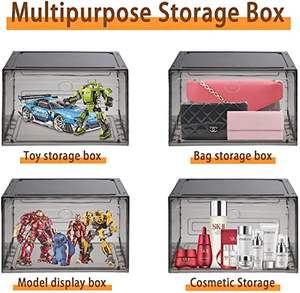 Caja de Zapatos Magnética Personalizada con Apertura Lateral, Control de Sonido, Apilable, con Luces LED y Función de Esterilización, Caja de Zapatos de Plástico con Luces LED - Product Image 4