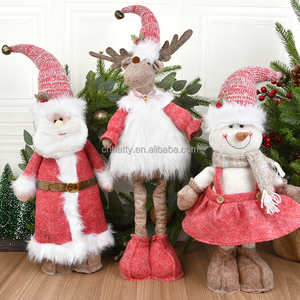 Figuras Decorativas Navideñas Hechas a Mano y Ecológicas al por Mayor: Muñeco de Nieve, Reno y Papá Noel para Fiestas - Product Image 4