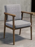 Chaise de salle à manger nordique en bois massif avec dossier, fauteuil de loisirs pour la maison, chaise de conférence, chaise de bureau, chaise de thé, chaise design artistique