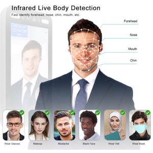 Système de contrôle d'accès aux portes WiFi TCP HD IPS 8 pouces avec reconnaissance biométrique IA (visage, paume, veine), lecteur RFID et vision nocturne, fonction de réinitialisation - Product Image 4