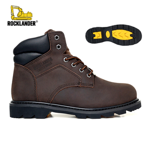 Rocklander chất lượng hàng đầu an toàn làm việc khởi động botas de trabajo Para Hombre xây dựng kéo lên người đàn ông da làm việc khởi động - Product Image 1