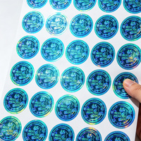 Etiquetas Adhesivas con Logotipo Holográfico Personalizado, Efecto Láser, Sello Anti-Falsificación, Código QR, Adhesivo Permanente, Brillante/Estampado Gratuito