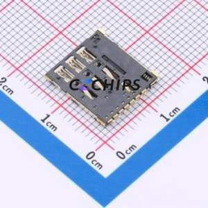 NANO-SIM-0500A-P SIM Card Connector SMD Connector Self-Return Type Nano SIM Card Card Holder 1.37mm - Product Image 2