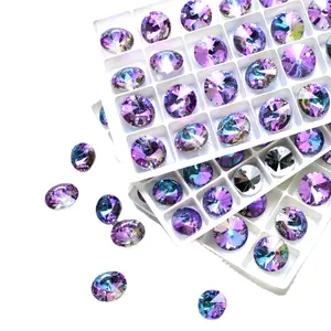 Hand-stitched Drill Diy Crystal Glass Double-hole Wedding Shoes Accessories Sewing Clothes Rhinestone Stickers