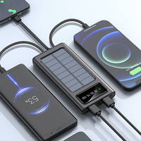 Vente chaude banque d'énergie solaire 10000mAh Portable rapide sans fil filaire charge écologique haute capacité prêt pour le voyage