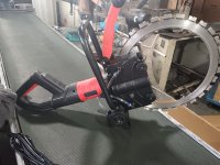 DAEN BHJ-416 Coupe-mur sans balais haute puissance 220V, scie à anneau électrique à haute efficacité, machine à couper le béton, moteur, coupe maximale