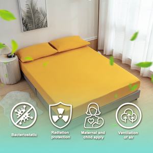 Draps de mise à la terre antibactériens et antistatiques en coton biologique 95% et fibre d'argent pur 5%, 400TC, écologiques et non toxiques - Product Image 1