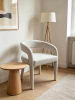 Fauteuil BST American Light Luxury, simple, en acier, pour café, hôtel, restaurant, mobilier de salle à manger
