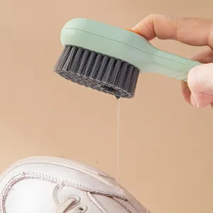 Distributeur automatique de savon liquide brosse de nettoyage brosse à récurer le linge de cuisine avec distributeur de savon brosse à chaussures multifonction