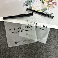 Logotipo impreso de fábrica pequeña joyería de PVC bolsa de plástico con cremallera impresión personalizada bolsa de plástico con cierre de cremallera joyería