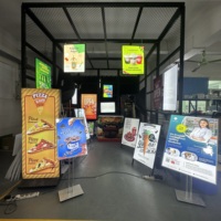 Boîte à lumière LED, affichage publicitaire, boîtes lumineuses, enseigne lumineuse pour restaurant, café, bar, affiche murale, décoration commerciale