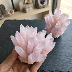 Nouvelle Offre Spéciale : Grappe de Quartz Rose Naturel d'Afghanistan – Pierre de Guérison, Décoration d'Intérieur, Cadeau, Collection, Vente en Gros de Pierres Précieuses - Product Image 2