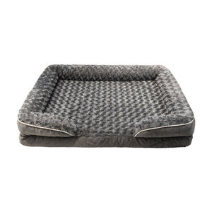 Lit pour chat et <span class=keywords><strong>chien</strong></span> en peluche durable et résistant aux morsures, à motif de roses, matelas pour animaux de compagnie tout-saison pour cages à chiens - Product Image 5