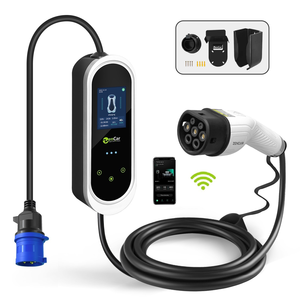 Zencar Thông Minh Xách tay EV sạc 32amp Single phase 7.4kW điện thoại di động xe sạc wifi App loại điều khiển 1 loại <span class=keywords><strong>2</strong></span> gbt cắm - Product Image 3