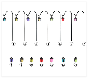 Figuras de macetas de Terrario de China, jardín de hadas, linterna luminosa brillante en miniatura, lámpara de <span class=keywords><strong>Farola</strong></span>, luz nocturna, figurita de bonsái - Product Image 2