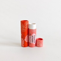 Brillant à lèvres biodégradable Tubes en papier kraft Baume à lèvres Boîte cylindrique recyclée Étiquetage personnalisé Emballage en papier de baume pour le visage Push up