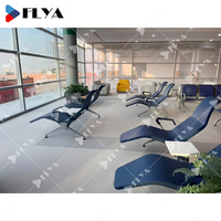 Chaise de salon VIP d'aéroport de luxe à 2 places au design moderne, chaise d'attente pour réception d'hôpital avec table centrale – Offre Spéciale