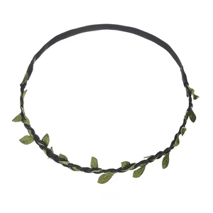 Diadema Personalizada con Guirnalda de Hojas Verdes Estilo Bosque <span class=keywords><strong>para</strong></span> <span class=keywords><strong>Niñas</strong></span>, Diadema con <span class=keywords><strong>Flores</strong></span> <span class=keywords><strong>para</strong></span> Bodas, Festivales, Vacaciones y Fiestas de Hadas - Product Image 5