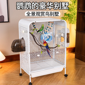 Cage à oiseaux transparente pour usage domestique, grande cage d'élevage pour perruches, calopsittes, nouveau modè<span class=keywords><strong>le</strong></span> pour thrushes, mynas et agapornis - Product Image 1