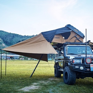 Outdoor camping 4wd foldable hard shell vehicle open car roof top tent box hardtop rooftop tent