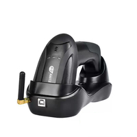 Escáner de Código de Barras Inalámbrico H8 1D 2D, 200 Escaneos/seg, Escáner de Alta Velocidad con Base para Inventario POS