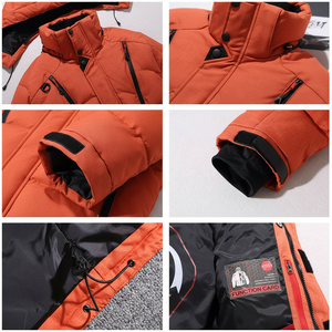 Traje de esquí térmico de invierno unisex, Chaqueta de algodón impermeable y pantalones con babero y cremallera, conjunto de traje de Snowboard a prueba de viento, monos - Product Image 1