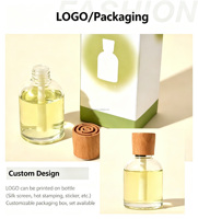 Vente en gros de bouteilles de diffuseur de roseau en verre vide de 80ml avec bouchon à bille de volatilisation de boue de diato