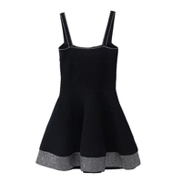Robe de soirée Vespera ornée de strass, style bandage, élégante, col carré, sans manches, mini, avec cristaux, pour cocktail et club