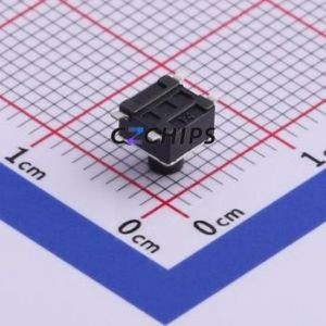 UK-B0206G50-SPJZ25Y Tactile Switch SMD-4P,4.5x4.5mm Switch Single Pole Single Throw Round Button 2.5N Vertical Mount - Product Image 2