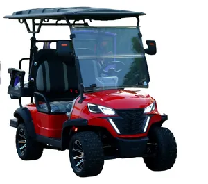 Luxury 4/6 Seater Golf Cart 4 Wheel Drive Low Speed Vehicle With Push Electric Street Legal For Sale