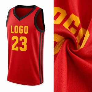 Maillot de basketball personnalisé OEM, sublimation, bordure contrastante, sans manches, design épuré, tenue d'équipe - Product Image 2