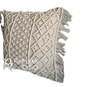 Sofa Decorative Macrame Cushion Cover Bulk Supplier And Manufacture By Refratex India Made in India for Best Quality And Low Pr