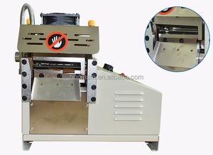Machine <span class=keywords><strong>de</strong></span> découpe automatique <span class=keywords><strong>de</strong></span> précision à couteau chauffant pour PVC, satin, polyester, nylon, corde élastique, ceinture, ruban, étiquette <span class=keywords><strong>de</strong></span> soin et ruban adhésif - Product Image 4