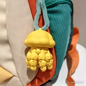 Lindo Mini Pulpo Impreso en 3D, Llavero Flexible y Móvil con Forma de Pulpo, Colgante Creativo para Bolsos, Adorno Portátil - Product Image 4