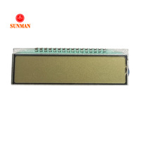XMCU SML06292 TN LCD Segmen Transflektif Positif 6-Digit ODO-TRIP Icon Metal Pin 5V Tampilan Posisi 12 Jam