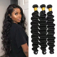 Vente en gros de cheveux naturels non teints pour tresses profondes, sans trame, tresses synthétiques, 100% cheveux humains bruts vierges brésiliens Remy de grade 10A