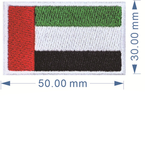 Parche Bordado Termoadhesivo con Diseño de Bandera, 5*3cm, para Etiquetas de Equipaje y Decoración de Bolsas - Product Image 2