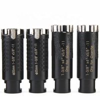 Forets diamantés 1-1/4"x5/8"-11 pour perçage à sec de la pierre avec protection extérieure brasée sous vide