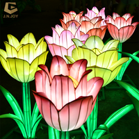 Linterna de flores de tulipán de: decoración de festivales chinos para fiestas de Navidad, San Valentín y jardín