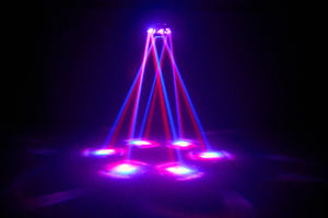 Recién llegado Mini LED Disco luces de escenario seis armados Little King Abyss Magic Ball efecto estroboscópico RGBW Emisión de Color 20W DMX512 - Product Image 5