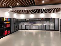 Banco de Trabajo Industrial de Acero Laminado en Frío, Personalizable (OEM), con Cajones Modulares para Almacenamiento de Herramientas, Gabinete de Herramientas Combinado para Garaje