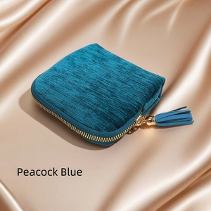 EQ Luxury Velvet Fashionable New Jewelry <b>Pouches</b> for Bracelets Bangles Lightweight Zipper Closure Multi-layer Portable Storage - Product Image 4