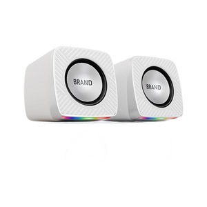 ลำโพงตั้งโต๊ะขนาดเล็กพร้อมไฟ RGB ระบบเสียงคอมพิวเตอร์ 2.0 แชนแนล - Product Image 1