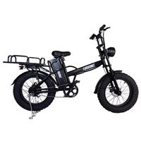 Vélo de montagne électrique 2026, moteur central 48V, frein à disque, batterie lithium 500W sans balais, acier haute teneur en carbone, pneus larges/pour neige
