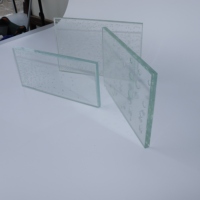 Panel de Vidrio Decorativo Transparente con Patrón de Burbujas Integrado, Vidrio Artístico para Puertas, Ventanas, Divisiones y Decoración del Hogar